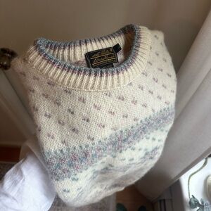 wool 90’s eddie bauer fair aisle sweater